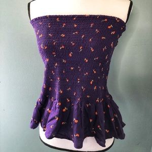 NWT Urban Outfitters tube top with ruffled hem